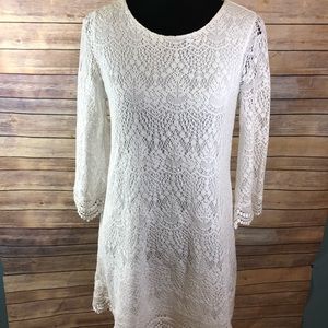 White lace dress